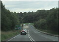 The A391 approaching junction with the A390, St Austell in PL25 3HQ