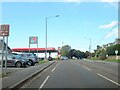 The A390 St Austell passing Texaco Garage in PL25 4GF