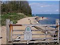 Footpath along the shore to Nodes Point in PO33 1XY