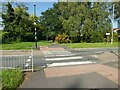 Pedestrian crossing at the bottom of Gainsborough Drive in WV6 7TE