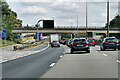 M25 at Waltham Cross Interchange (Junction 25) in EN8 8EU