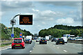 Variable Message Sign on the M25 at Copthall Green in EN9 3TE