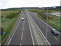 Looking E along the A299 Thanet Way from bridge on Bogshole Lane in CT5 1SN
