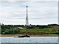 Isles of Scilly, Crow Rock and Halangy Down Transmitter Mast in Isles of Scilly
