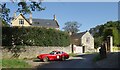 Red Car in Kiddington in OX20 1BT