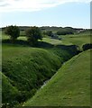 Trevose Golf Course - View along stream with bridges in PL28 8JQ