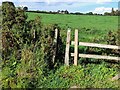 Squeeze stile below White House Farm in Shottle and Postern