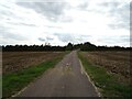 Track to Burton Lodge Farm in LE8 9DJ