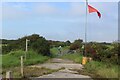 Gates at end of lane near Trenorgan in SA71 5EA