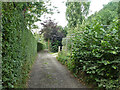 Private road and public footpath FP3 Farnham in GU10 5DW