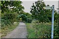 Green Wheel footpath and arch in SG18 8QS