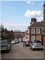Looking down the hill from Fore Street Lodge into Old Hatfield in AL9 5AW