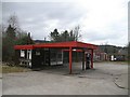 Closed filling station, Tarbert in PA29 6YN