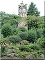 Clock tower in Victoria Park, Tunstall in ST6 5DU