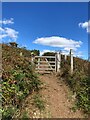 Gate on the Coast Path near Herbrandston in SA73 3SP