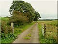 Gate on the lane to Kirkwhelpington in NE61 4AT