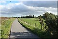 Road through farmland, north of Alness in IV17 0XY