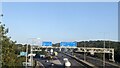The M25 looking north at junction 28 in CM14 5NJ