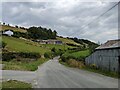 The minor road near Lower Glynbrochan in SY18 6PN
