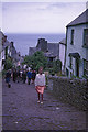 Looking down the hill at Clovelly, Devon taken 1967 in EX39 5TQ