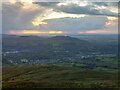 Bethesda seen from Gyrn Wigau in Llanllechid Community