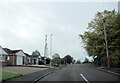 Gayfield Avenue Withymoor Village passing communication mast in DY5 3JE