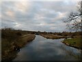 Locks on the River Nene Navigation from the cycle bridge in NN10 8JE