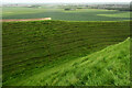 Ditch and banks, Maiden Castle in DT2 9PS