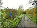 Bridleway sign, Mark House Lane in BD23 3UT