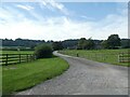 Access road to Throstle Nest farm in DE6 2BP