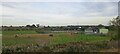Caravans and paddocks by Welney Road Crossing, from the railway in PE15 0HB
