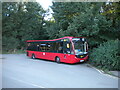 Bus in Old Lodge Lane turning area, Reedham in CR8 5HP