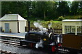 Locomotive at Henllan station, Teifi Valley Railway in SA44 5TE