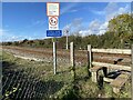 Footpath across level crossing in CF62 3HL