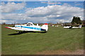 Glider tug and gliders at South Wales Gliding Club in NP15 1DB