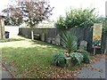 The church garden and old gravestones, Perry Baptist Church in PE28 0SX