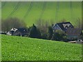 Houses and farmland, Stichens Green, Streatley in RG8 9SX