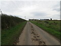 Minor road approaching Greenriggs in TD11 3JN