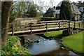 Footbridge in the pub garden in ST13 7RQ