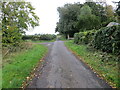 Minor road at the North Lodge entrance to Swinton House in TD11 3HY
