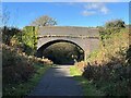The Wirral Way passes under Delavor Road bridge in CH60 9HZ
