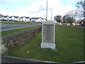 Plean colliery Memorial inscription stone in FK7 8AN