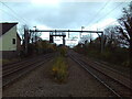 Railway west of Huyton station in L36 5UL