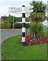 Guidepost at the crossroads in WS11 9SW