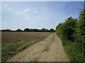 Farm track to Long Marston Road in CV37 8JP