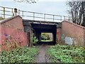Footpath under the railway in LE4 7TQ