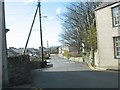Junction of the main village street with the B5109 in Bodedern Community