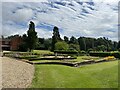 Formal garden at Hartpury House in GL19 3DF