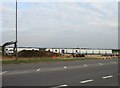 Workers huts by the Addenbrooke's access road site in CB2 9PP