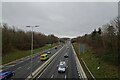 A1 from a footbridge in NE3 2BZ